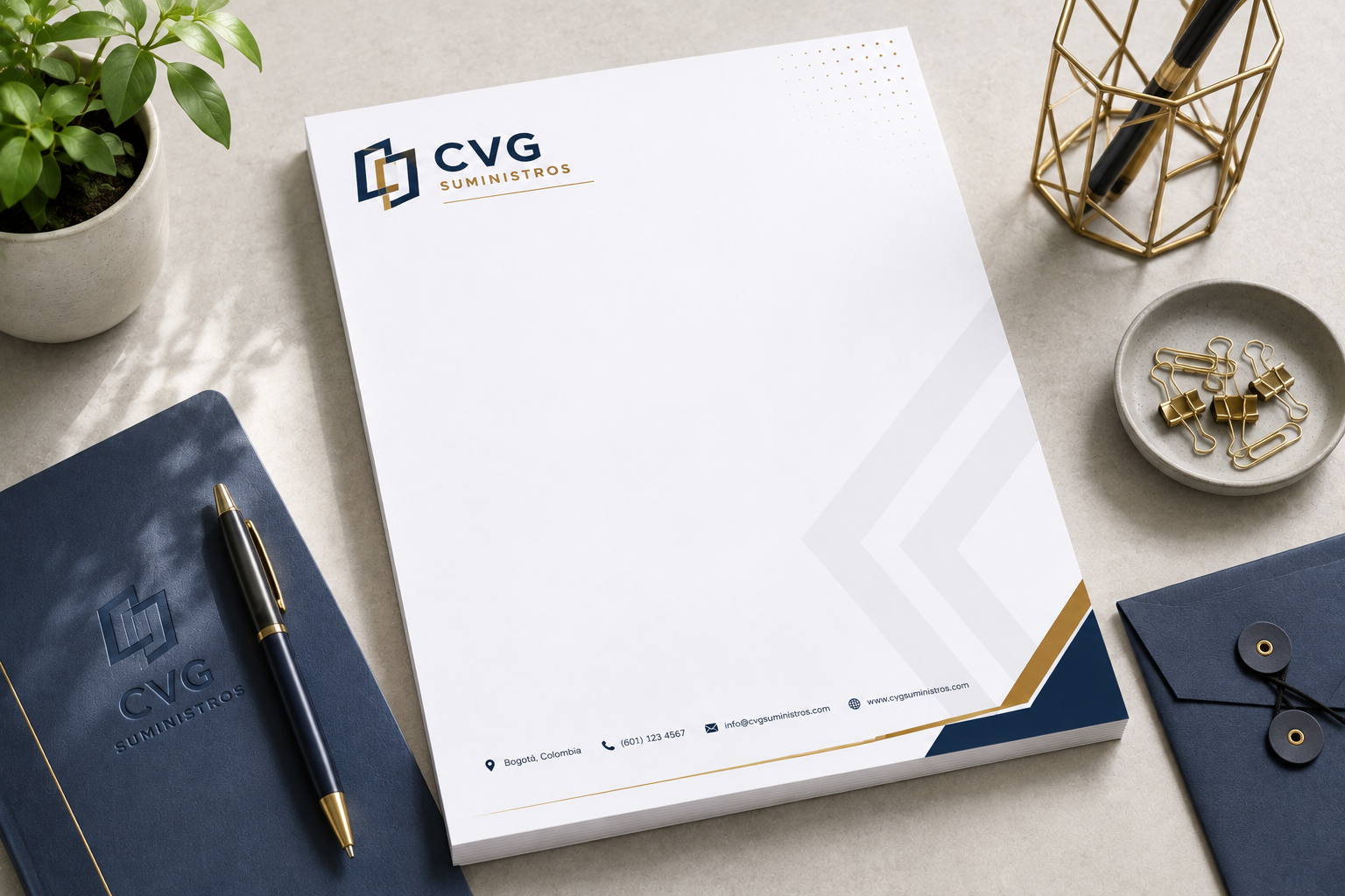 Hojas membretadas corporativas - CVG Suministros