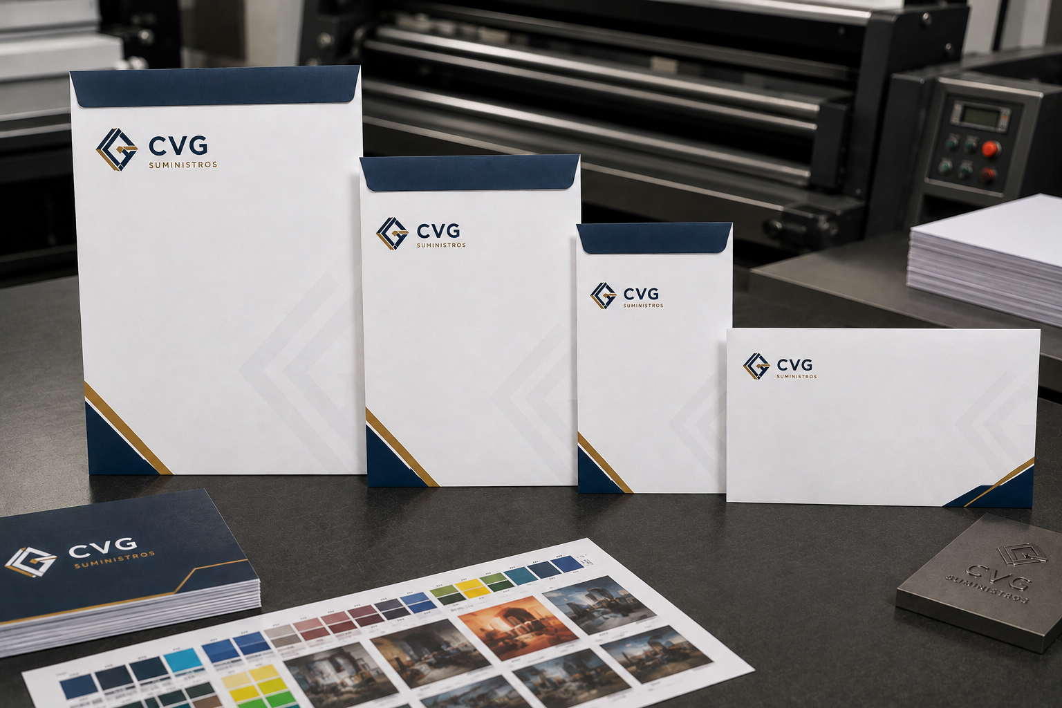 Sobres corporativos personalizados - CVG Suministros