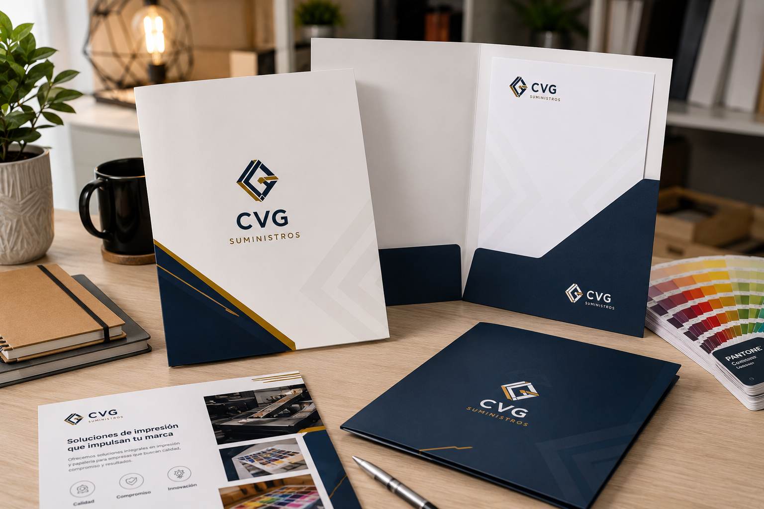 Carpetas corporativas personalizadas - CVG Suministros