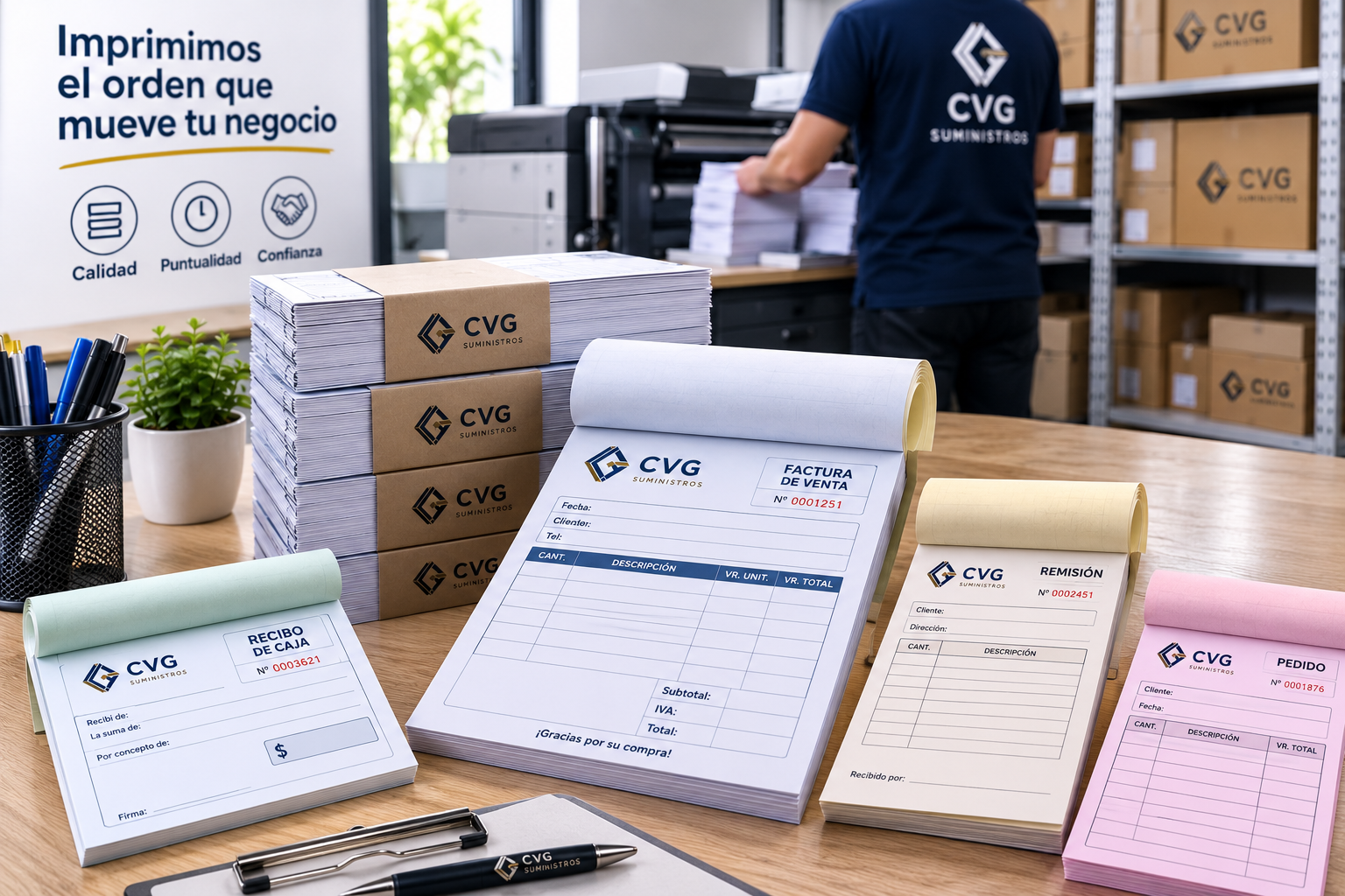Talonarios corporativos personalizados - CVG Suministros