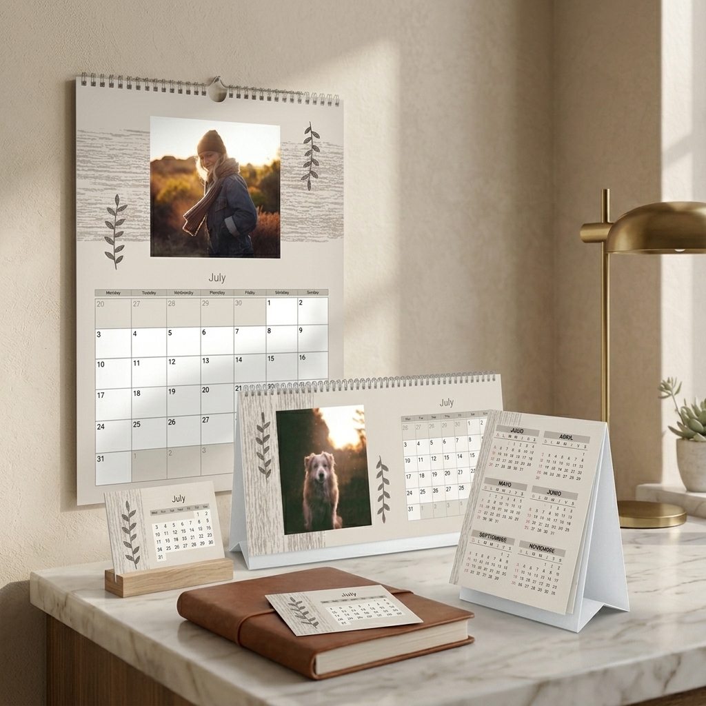 Calendarios de escritorio y pared personalizados - CVG Suministros